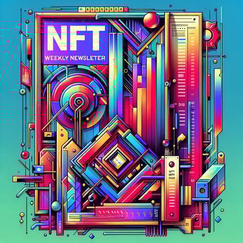Vibrant NFT Weekly Newsletter Digital Art Piece