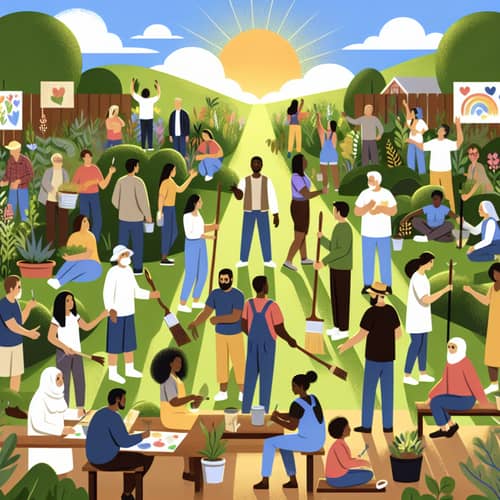 Diverse Community Unity: Gardeners, Artists & Organizers