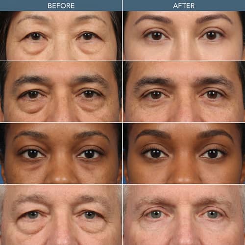 Before & After Blepharoplasty: Diverse Patient Images Before & After Blepharoplasty: Diverse Patient Images