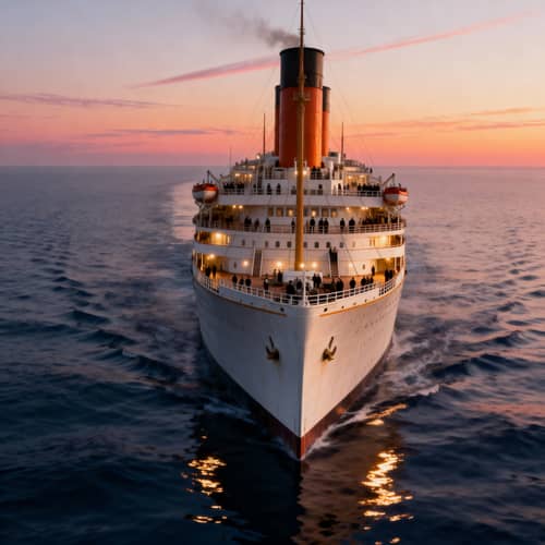 RMS Titanic Sailing on a Calm Evening in 1912