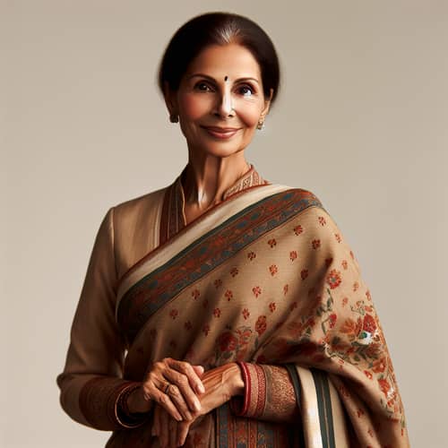 Desi Indian Mature Aunt | Traditional Attire & Grace