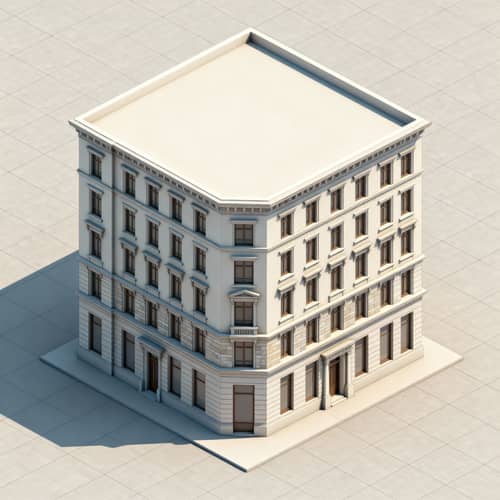 Isometric View Conversion for Front Facade Isometric View Conversion for Front Facade