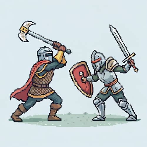 Pixel Knights Duel: 2D Game Battle