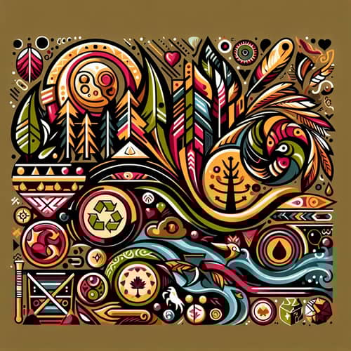 Tribal Art Design | Environmental Theme Illustration