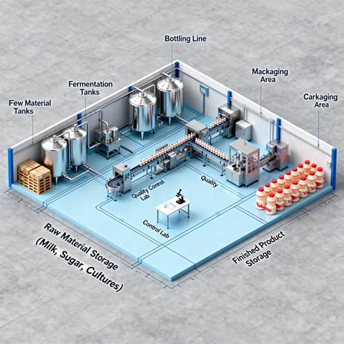 Factory Floor Plan Design for Yakult Production Factory Floor Plan Design for Yakult Production