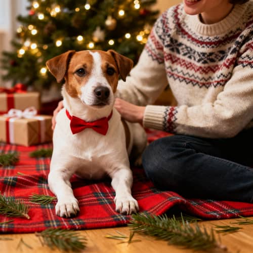 Christmas Photo with Me and My Dog Christmas Photo with Me and My Dog