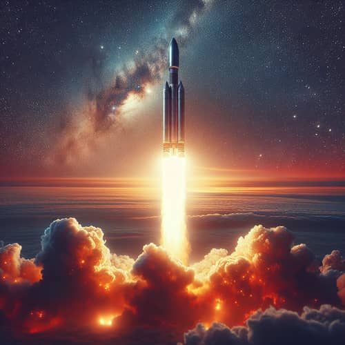 Rocket Launching into Endless Cosmos | Explore the Universe