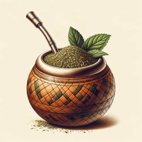 Traditional South American Yerba Mate: Gourd, Bombilla, and Aromatic Steam