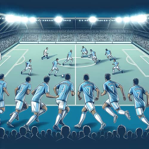 Diverse Olympique de Marseille Football Match Under Night Sky