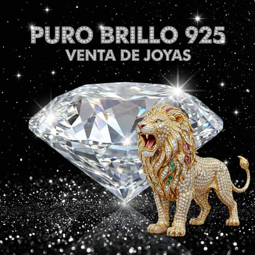 Exquisite 925 Jewelry - Diamond and Lion Design