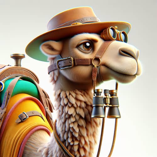 Adventure Camel | Animated Film Protagonist 3D Depiction