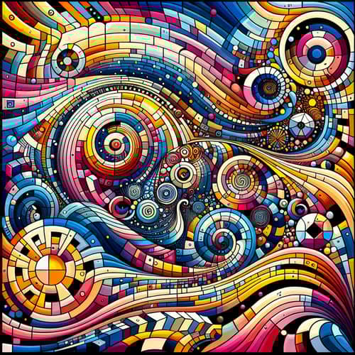 Captivating Abstract Patterns with Shapes & Colors