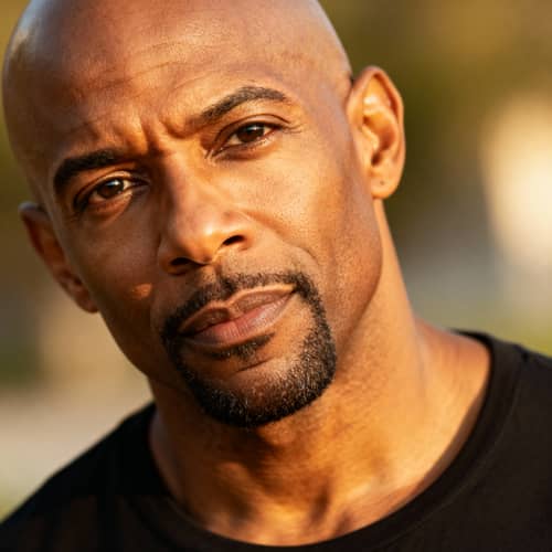 Fit 40-Year-Old African American Male Portrait