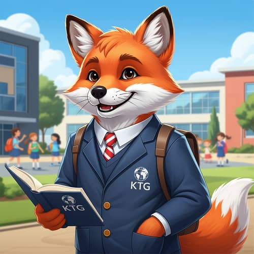 KTG School Fox Mascot Design KTG School Fox Mascot Design
