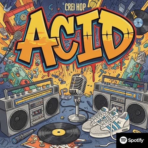 Old-School Hip-Hop Album Cover: 'ACID'