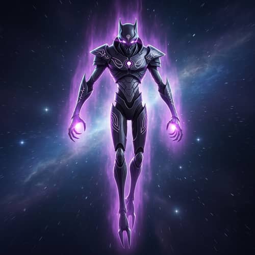 Mysterious Psychic Creature with Realistic Armored Exoskeleton