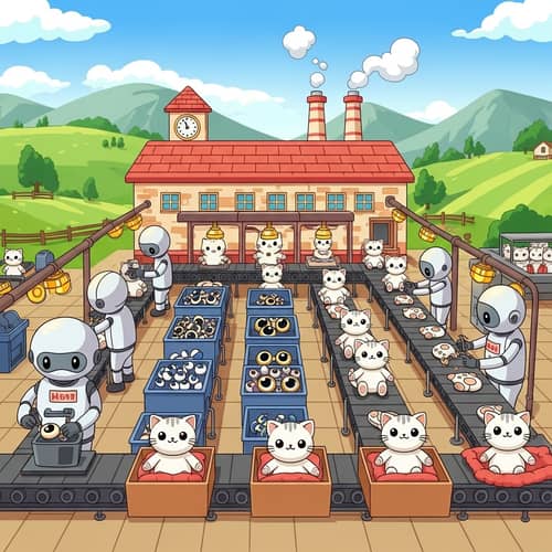 Cat Factory - Whimsical World of Plush Feline Creations