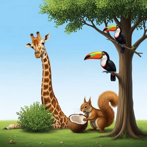Humorous Realistic Animals Interacting - Facebook Cover Photo
