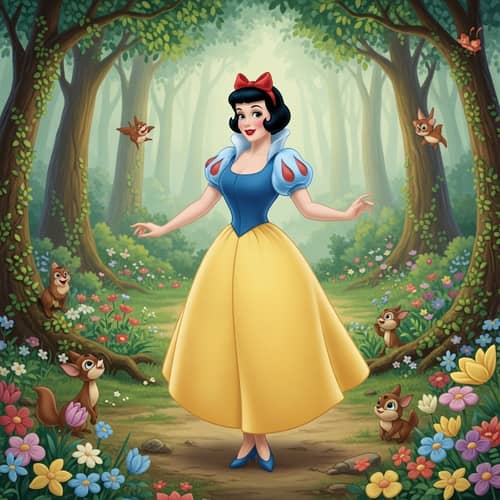 Classic Fairytale Character in Enchanted Forest