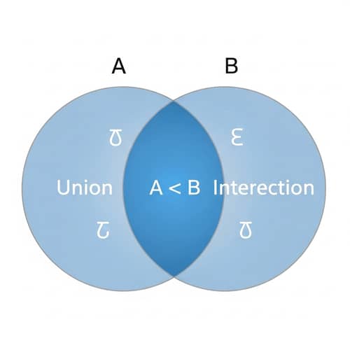 Logical Union and Intersection Visualized on Venn Diagram