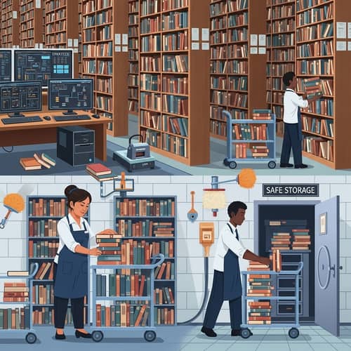 Database Backup & Recovery Process Illustrated | Library Metaphor