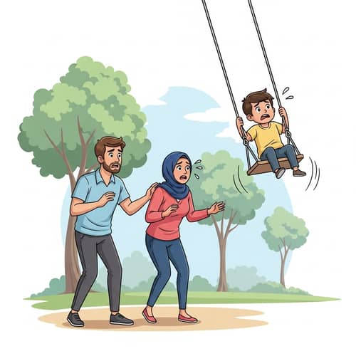 Parental Concern: Child on Swing Too High