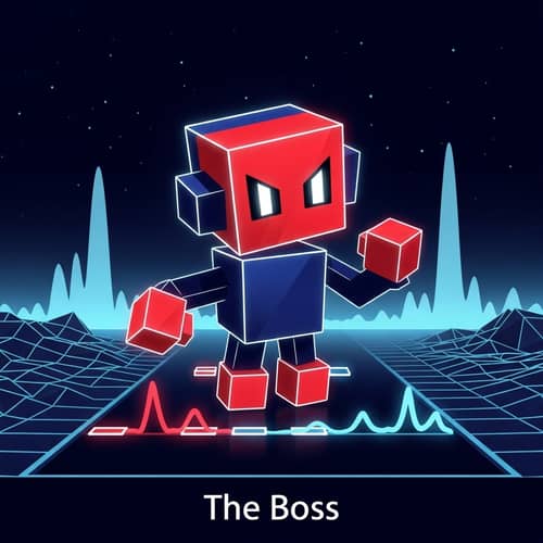 The Boss: Abstract Geometry-based Rhythm Game Character