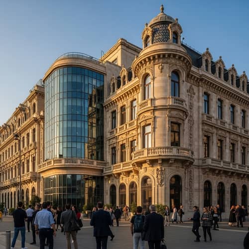 Captivating Architecture Building | Iconic Blend of Modern and Traditional Design