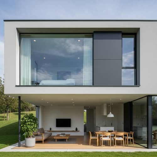 Minimalistic Intermediate Residence | Clean Lines & Functional Design