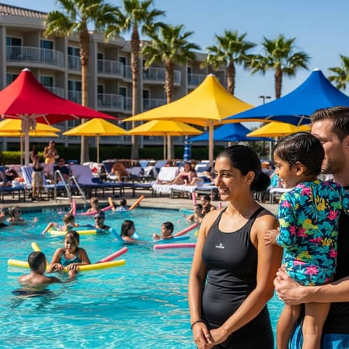 Expert Female Swim Instructor at Hotel Pool | Swim Lessons