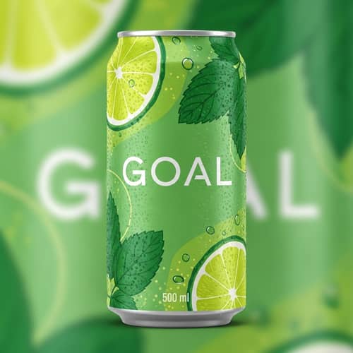 Goal Mojito 500ml Can Design | Fresh and Stylish