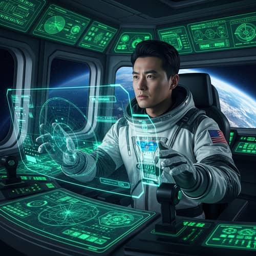 Ambitious East Asian Man Conquering Space | Cosmic Exploration