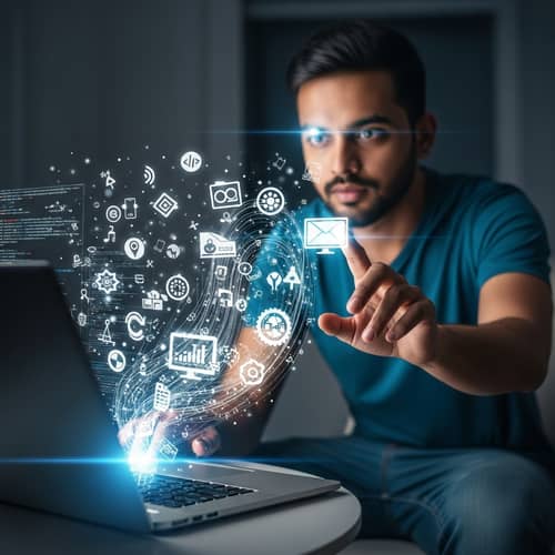 South Asian Male Achieving Programming Dream | Tech Icons Scene