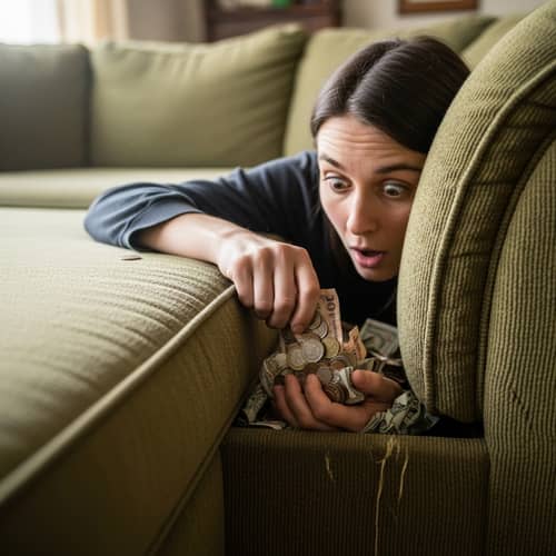 Unexpected Discovery: Finding Money in Sofa | Household Chores