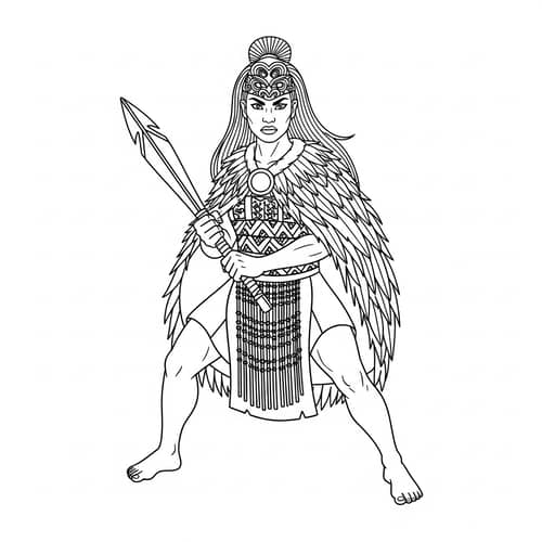 Fierce Maori Girl Warrior | Strength & Courage