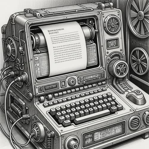 Vintage Steampunk Computer Photography: Nostalgic Retro Style