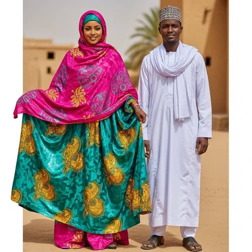 Explore Sudanese Traditional Clothing: Tobe & Jalabiya