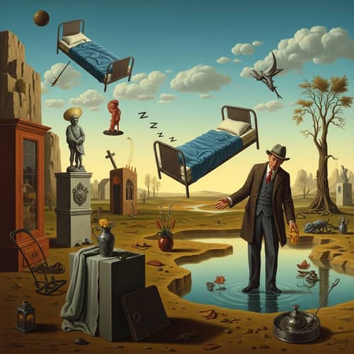 Surrealistic Narcolepsy Visualization: Dream-like Landscape