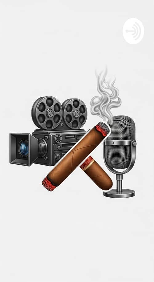 Unique & Realistic Logo: Cinema Camera, Cigar & Podcast Microphone