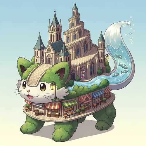 Évreux, France Pokémon Evolution - Town Charm & Nature Beauty
