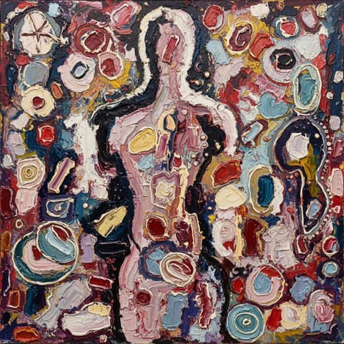 Abstract Expressionist Painting for Health | Vibrant Artwork