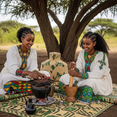 Traditional Ethiopian Coffee Ceremony: Culture & Connection