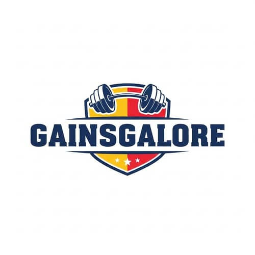 GAINSGALORE Logo Design | Strength & Progress Symbol