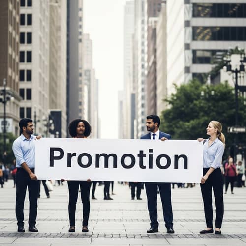 Diverse City Center Banner Promotion - Vibrant Urban Scene
