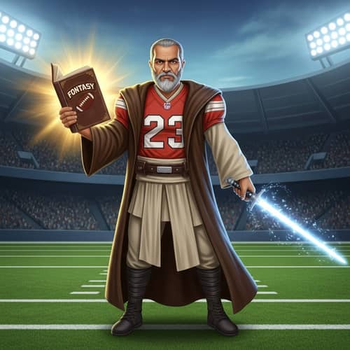 Fantasy Football Meets Science Fiction: Jedi Master Player in Interstellar Stadium