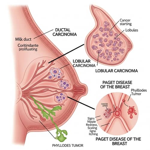 Types of Breast Cancer: Ductal, Lobular & Phyllodes Tumors