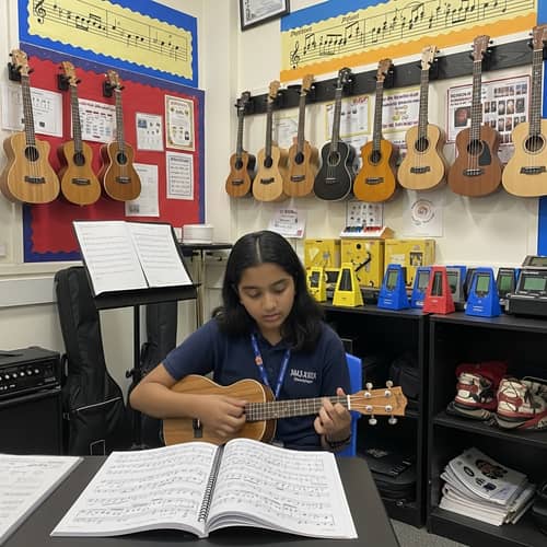 Music Learning with Ukulele to Boost Cognition