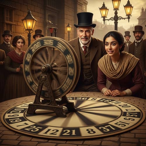 Vintage Spinning Wheel Game of Chance | 1800s Theme