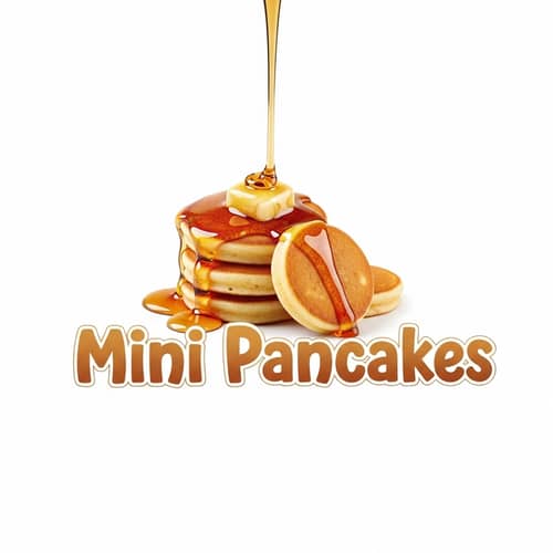 Mini Pancakes Logo Design | Fun & Playful Pancake Theme