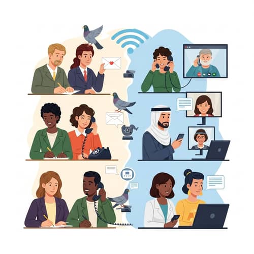 Evolution of Communication: Impact of Technology on Diversity